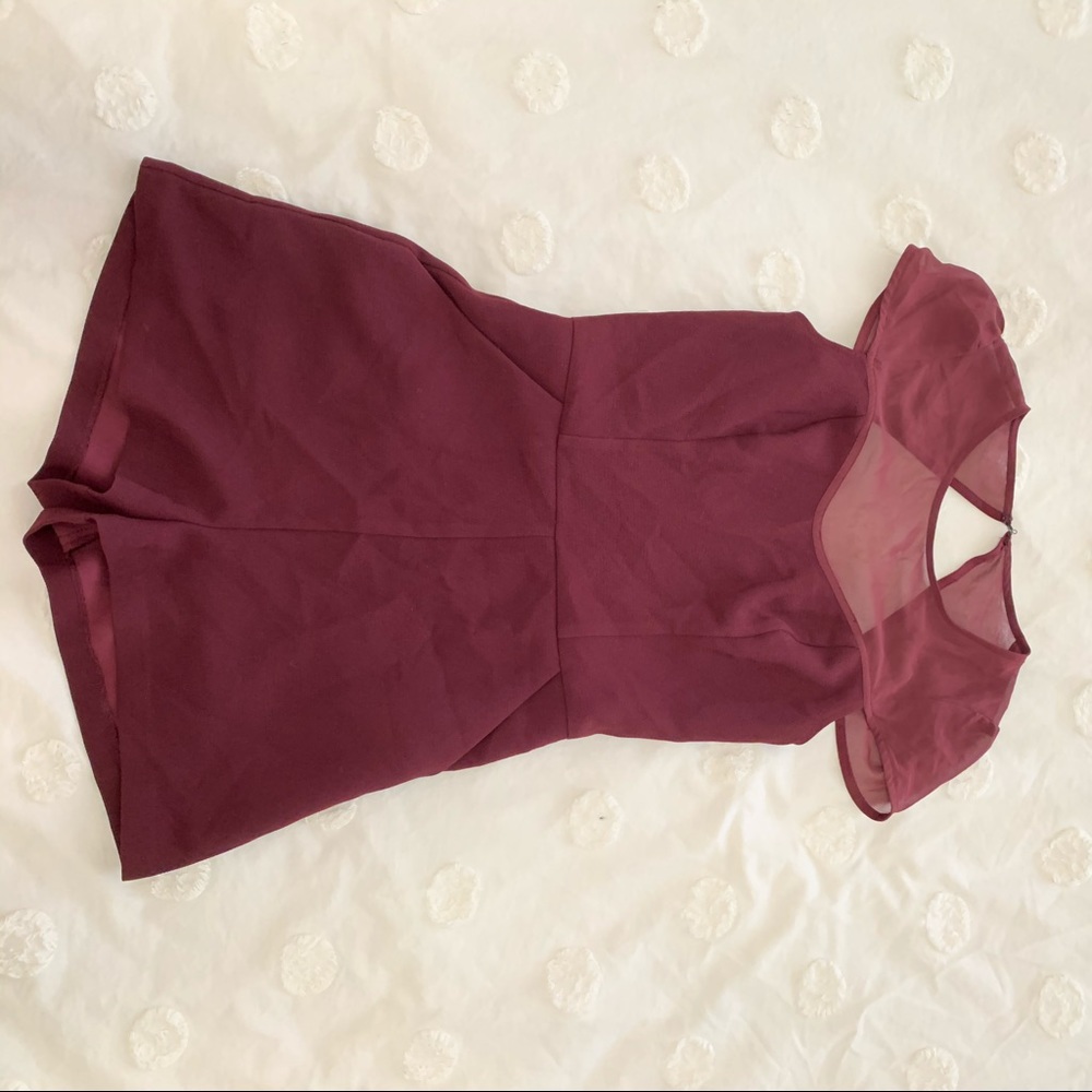 Bcbgeneration Wine Rompers - Picture 3 of 3